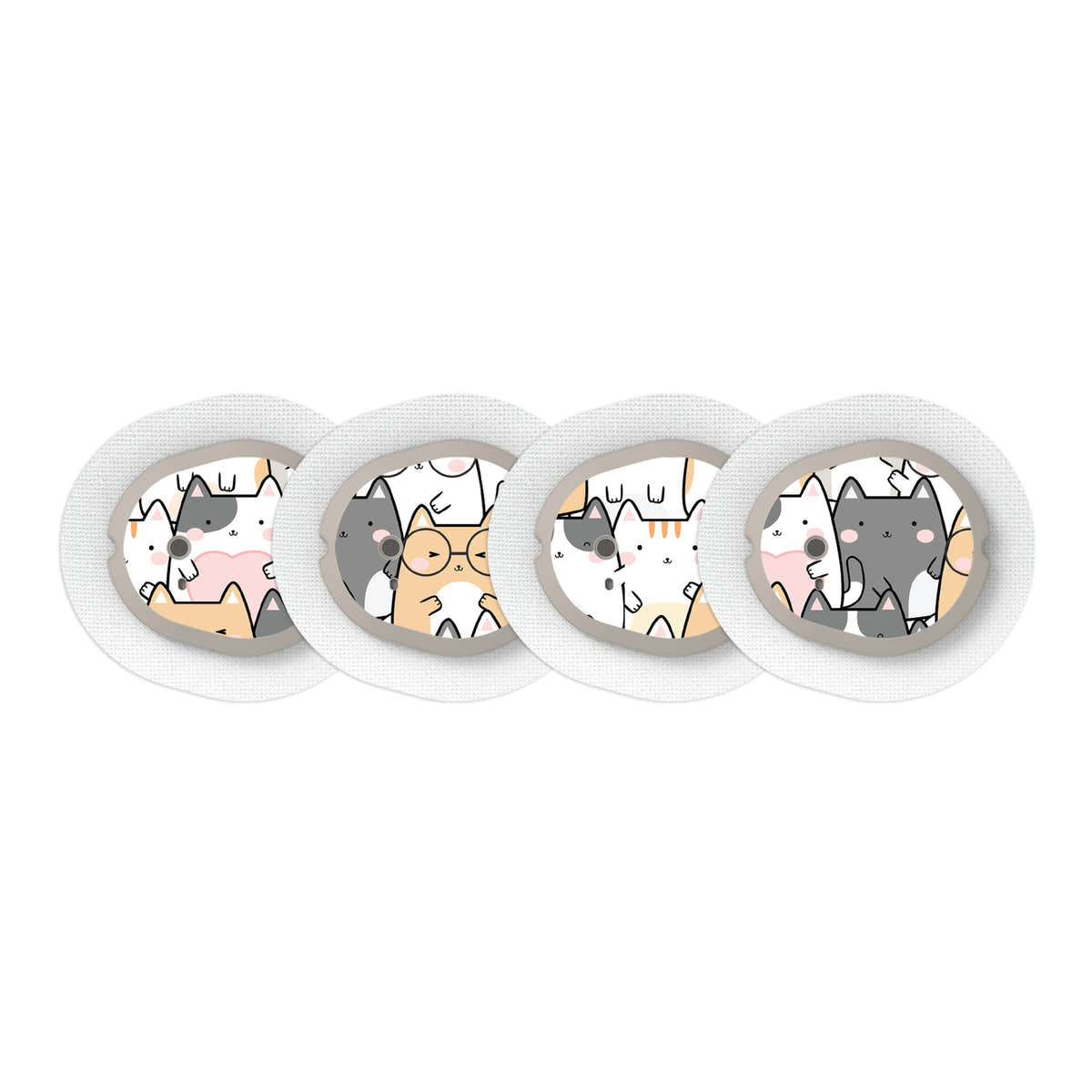 Kitty Cartoon for the DEXCOM G7 and Stelo Transmitter
