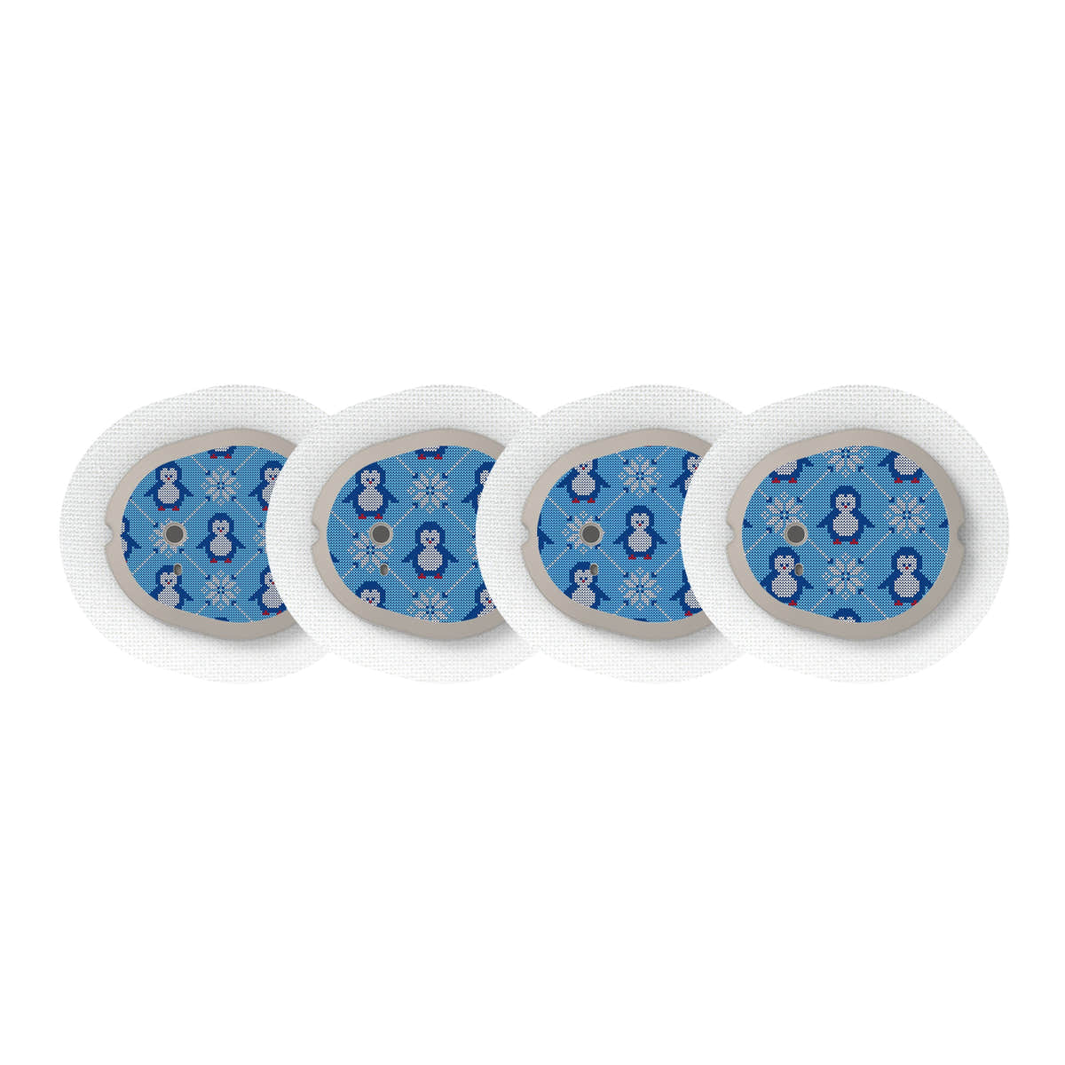 Knitted Penguins Sticker Designed for the DEXCOM G7 and Stelo Transmitter
