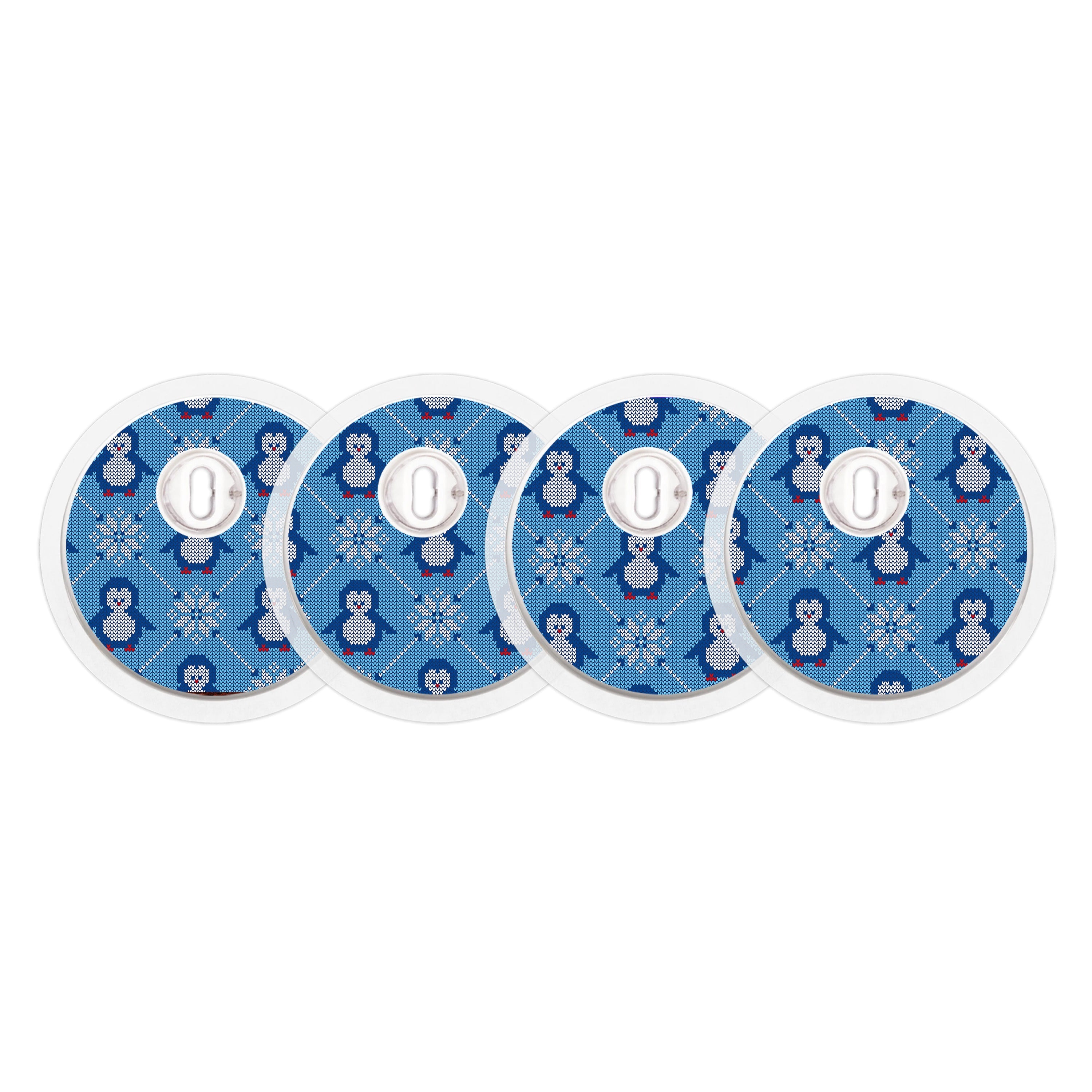 Knitted Penguins Sticker Designed for the FreeStyle Libre 3 Plus & Lingo  Sensor