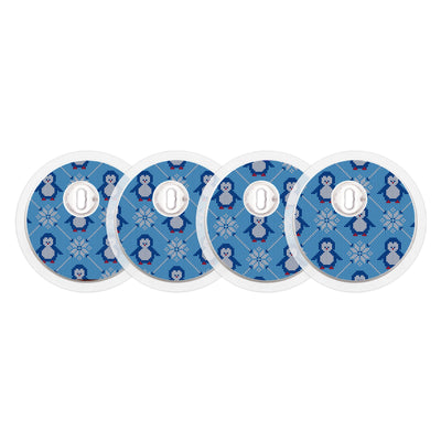 Knitted Penguins Sticker Designed for the FreeStyle Libre 3 Plus & Lingo  Sensor