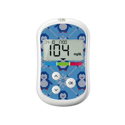 Knitted Penguins for OneTouch Verio Flex Glucometer