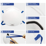 L288-N95 NIOSH CERTIFIED Respirator Face Mask 20pcs per Box