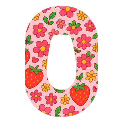 Strawberry Garden Dexcom G6 Patch Tape - Pump Peelz