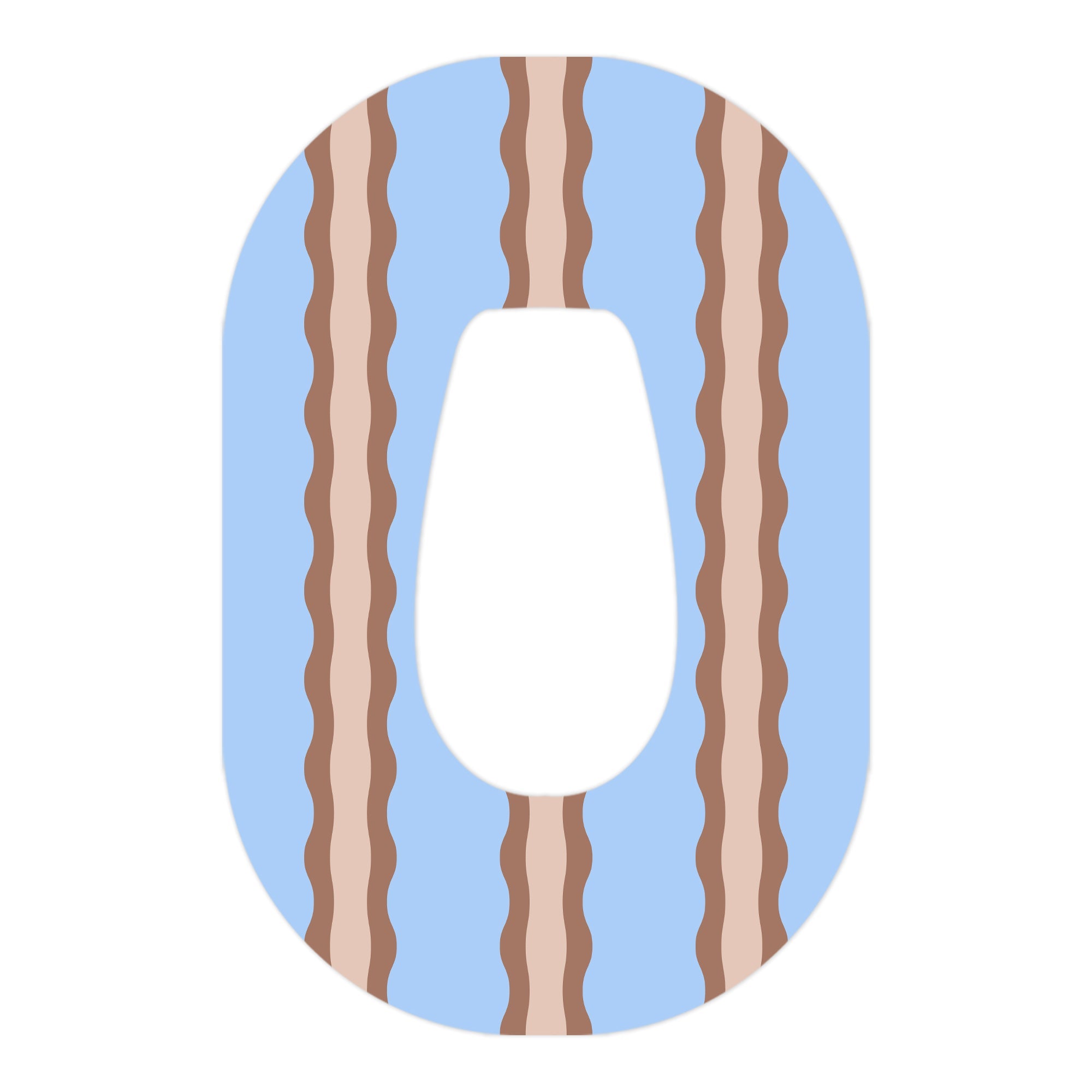 Boardwalk Waves Dexcom G6 Patch Tape - Pump Peelz