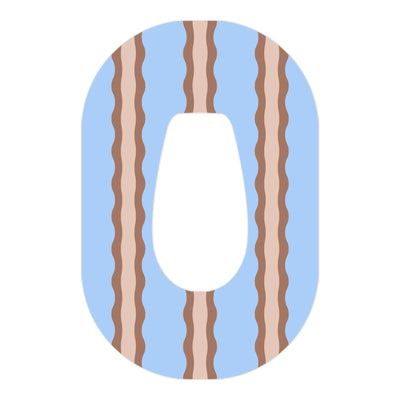 Boardwalk Waves Dexcom G6 Patch Tape - Pump Peelz