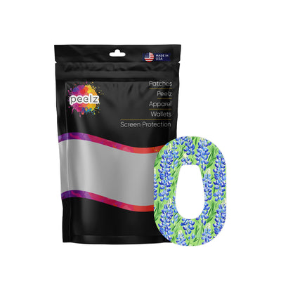 Blue Blooms Tape Designed for the DEXCOM G6