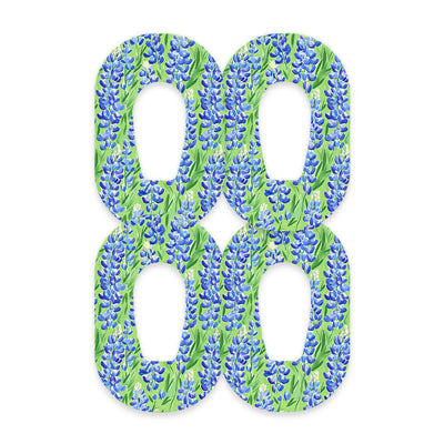 Blue Blooms Tape Designed for the DEXCOM G6