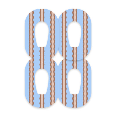 Boardwalk Waves Dexcom G6 Patch Tape - Pump Peelz