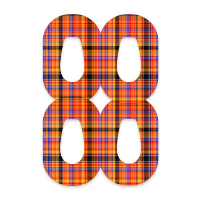 Pumpkin Plaid Dexcom G6 Patch Tape - Pump Peelz