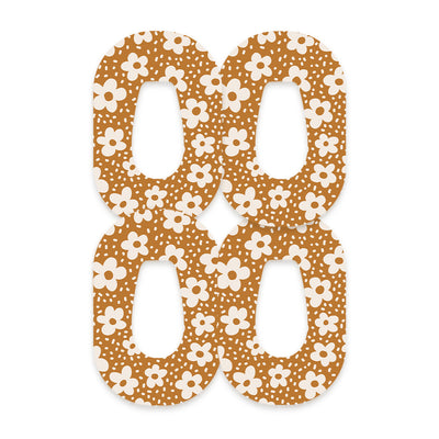 Caramel Daisies Dexcom G6 Patch Tape - Pump Peelz