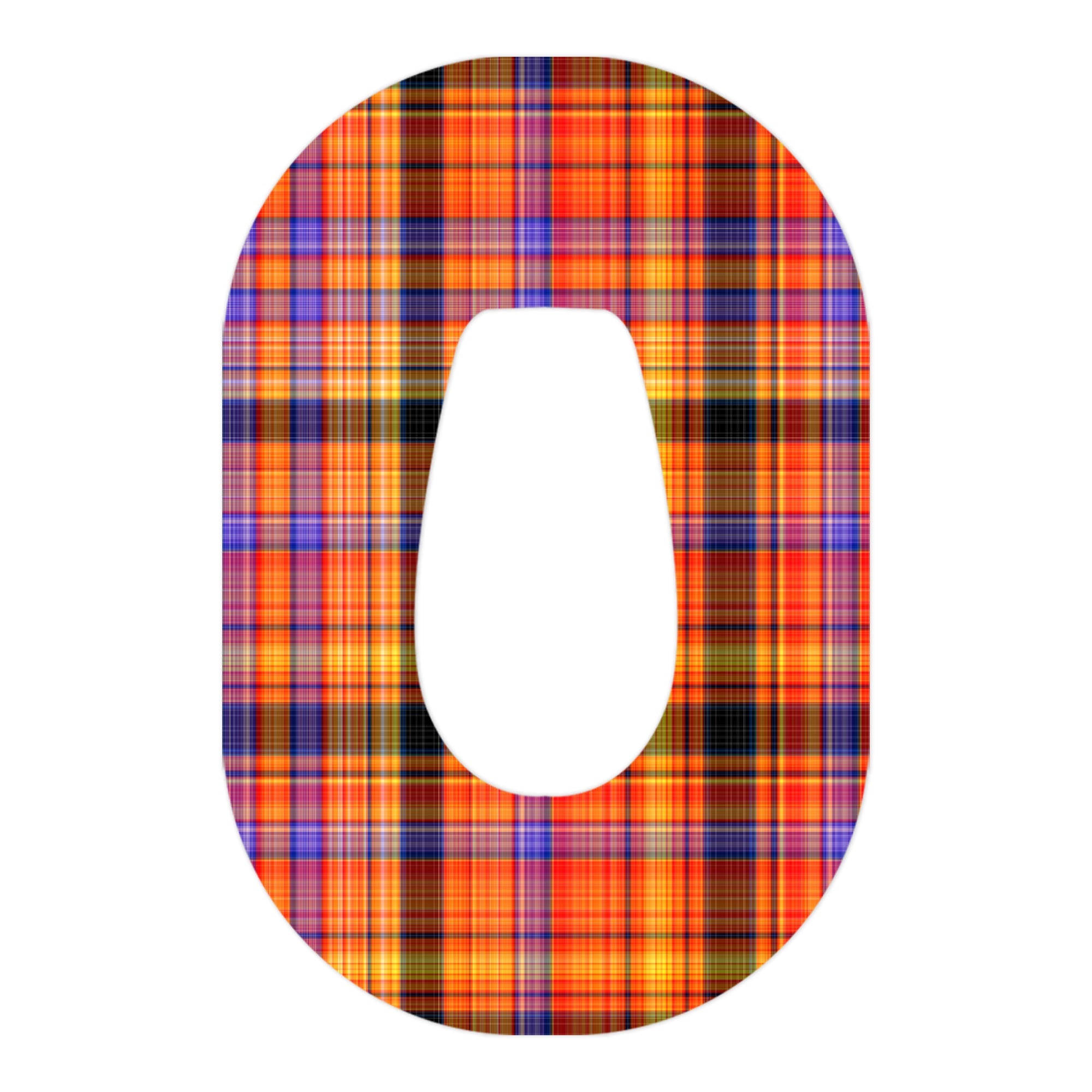 Pumpkin Plaid Dexcom G6 Patch Tape - Pump Peelz