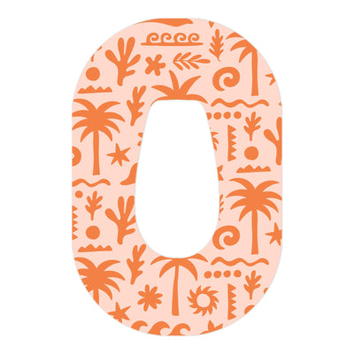 Terracotta Tides Dexcom G6 Patch Tape - Pump Peelz