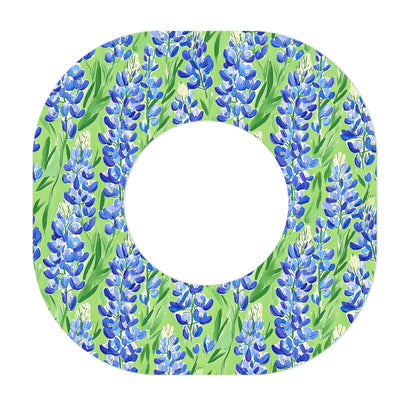 Blue Blooms Dexcom G7 and Stelo Patch Tape - Pump Peelz