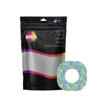 Blue Blooms Dexcom G7 and Stelo Patch Tape - Pump Peelz
