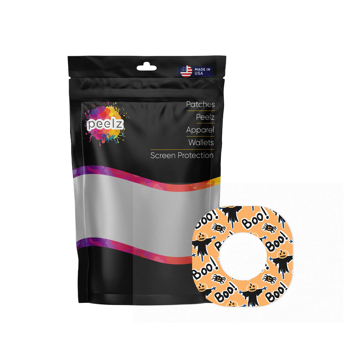 Pumpkin Boo Dexcom G7 and Stelo Patch Tape - Pump Peelz