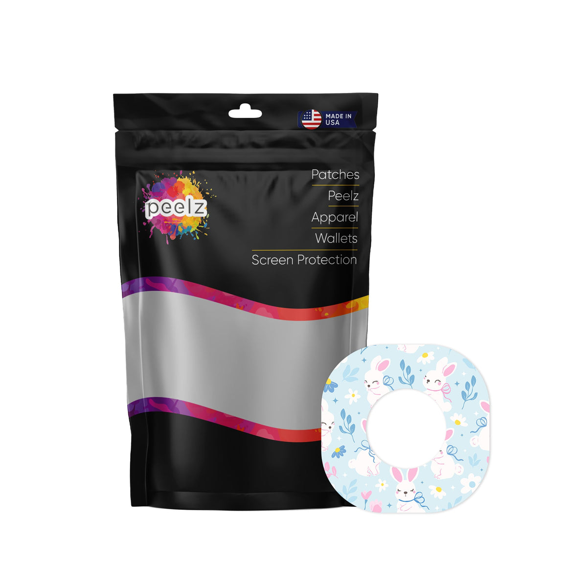Sweet Bunnies Dexcom G7 and Stelo Patch Tape - Pump Peelz