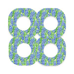 Blue Blooms Dexcom G7 and Stelo Patch Tape - Pump Peelz