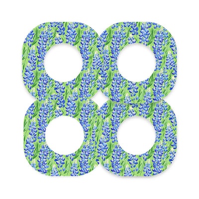 Blue Blooms Dexcom G7 and Stelo Patch Tape - Pump Peelz