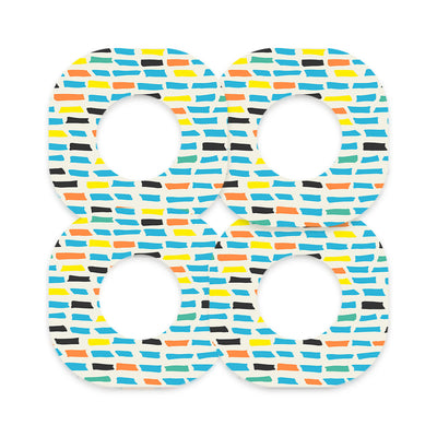 Colorful Sticks Dexcom G7 and Stelo Patch Tape - Pump Peelz