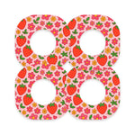Strawberry Garden Dexcom G7 and Stelo Patch Tape - Pump Peelz