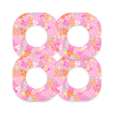 Pink Petals Dexcom G7 and Stelo Patch Tape - Pump Peelz