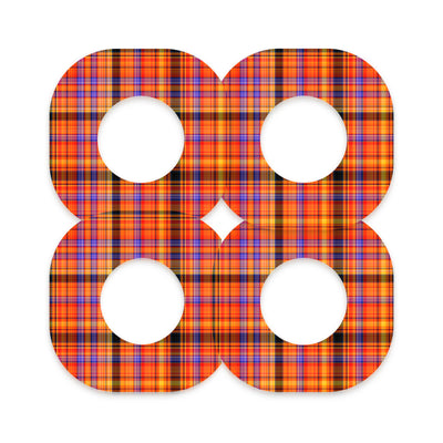 Pumpkin Plaid Dexcom G7 and Stelo Patch Tape - Pump Peelz