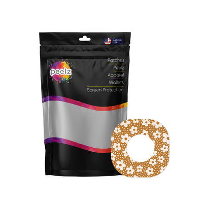 Caramel Daisies Dexcom G7 and Stelo Patch Tape - Pump Peelz