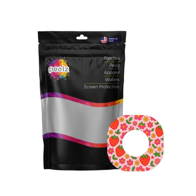 Strawberry Garden Dexcom G7 and Stelo Patch Tape - Pump Peelz