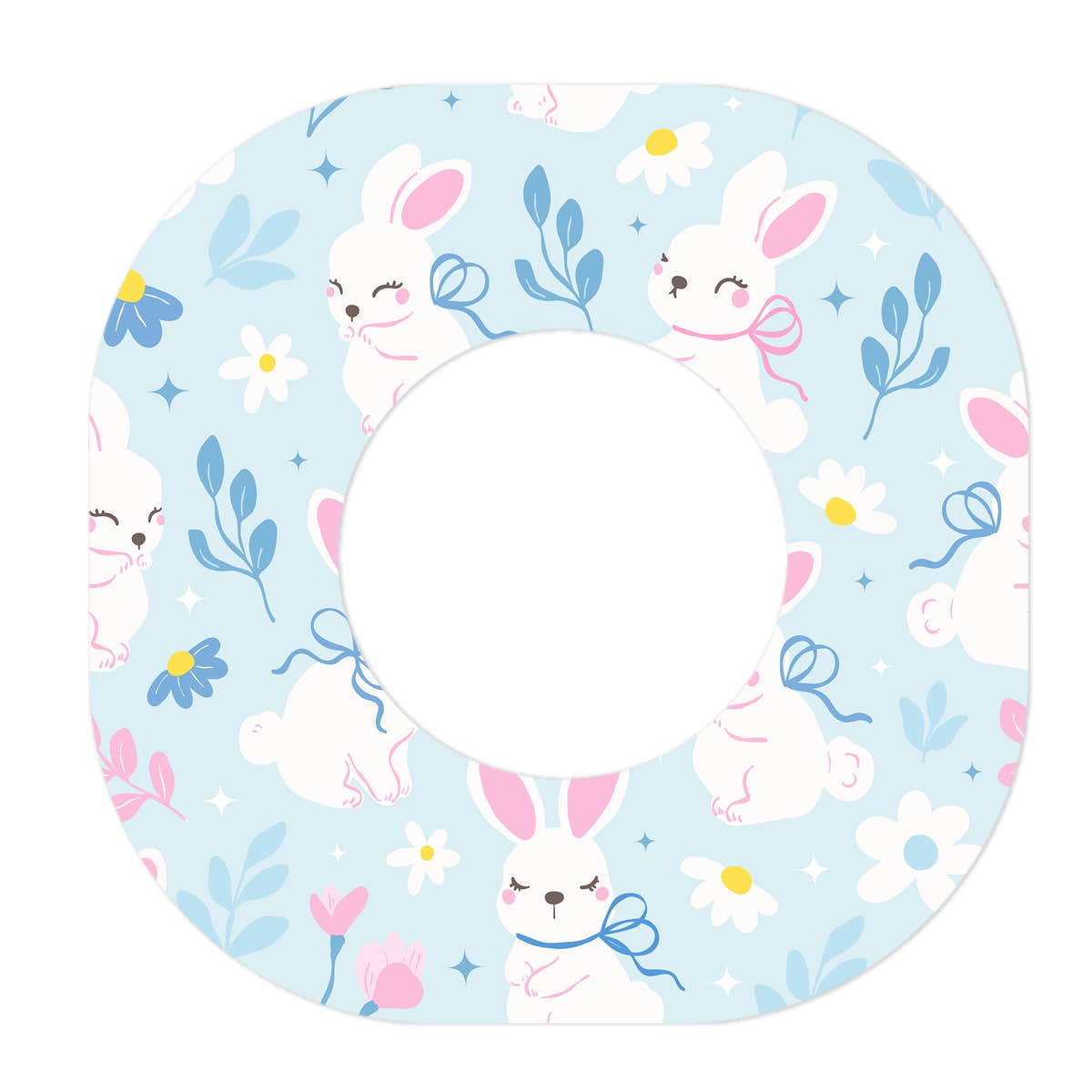 Sweet Bunnies Dexcom G7 and Stelo Patch Tape - Pump Peelz