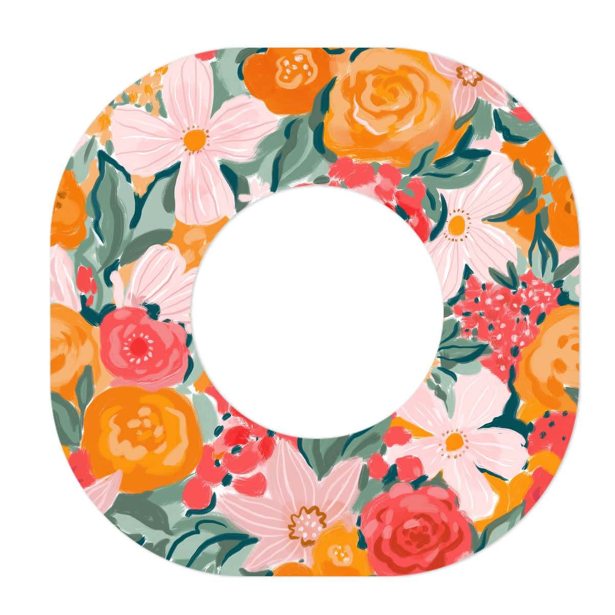 Blush Blossom Dexcom G7 and Stelo Patch Tape - Pump Peelz