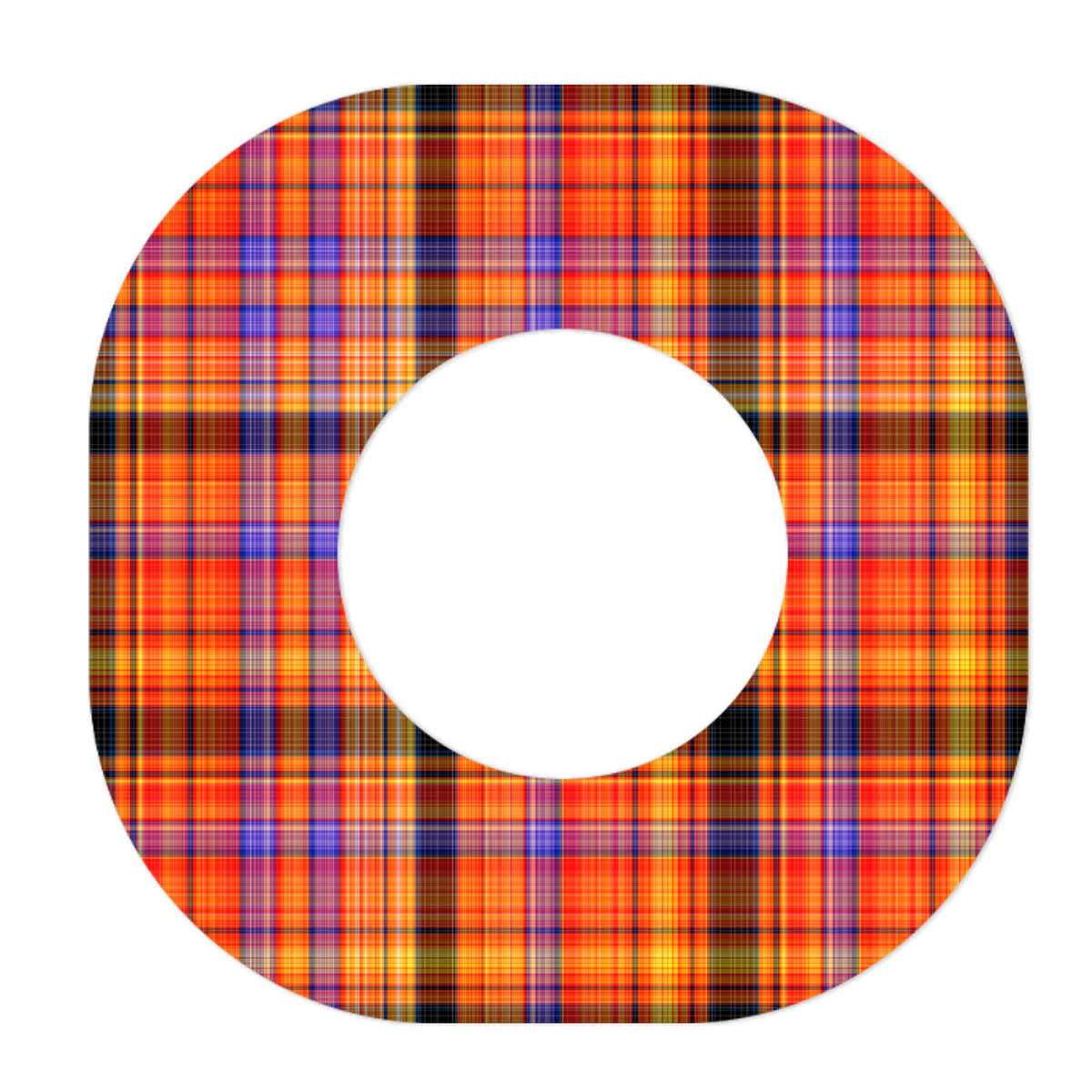 Pumpkin Plaid Dexcom G7 and Stelo Patch Tape - Pump Peelz
