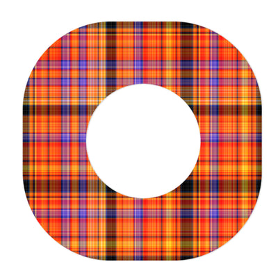 Pumpkin Plaid Dexcom G7 and Stelo Patch Tape - Pump Peelz