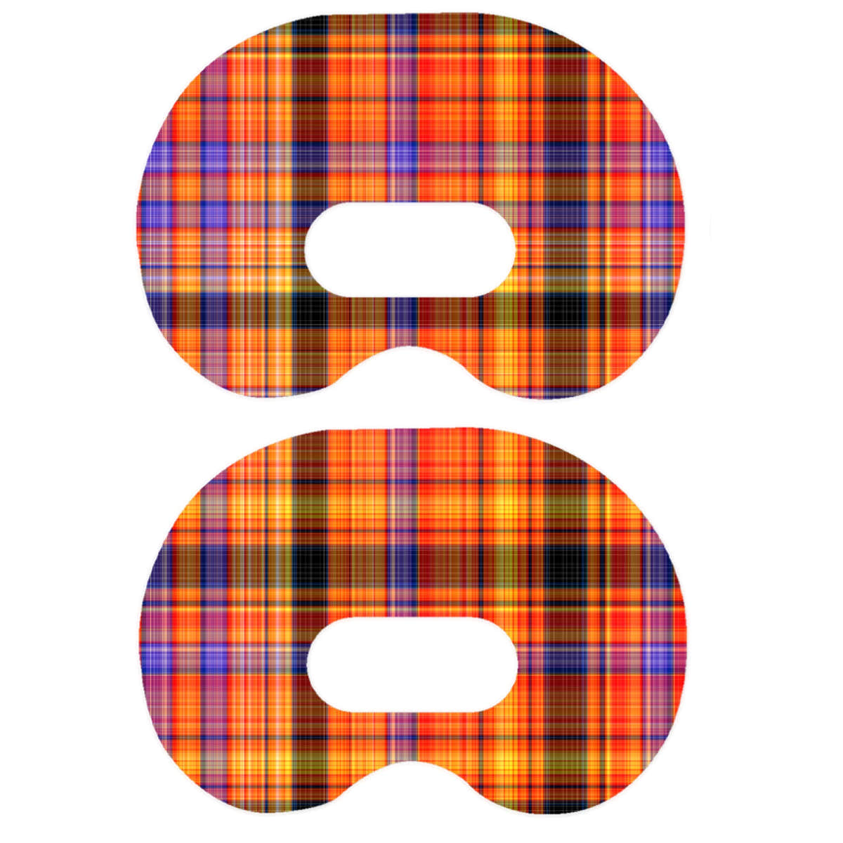 Pumpkin Plaid Medtronic Guardian Connect Patch Tape - Pump Peelz