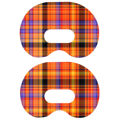 Pumpkin Plaid Medtronic Guardian Connect Patch Tape - Pump Peelz