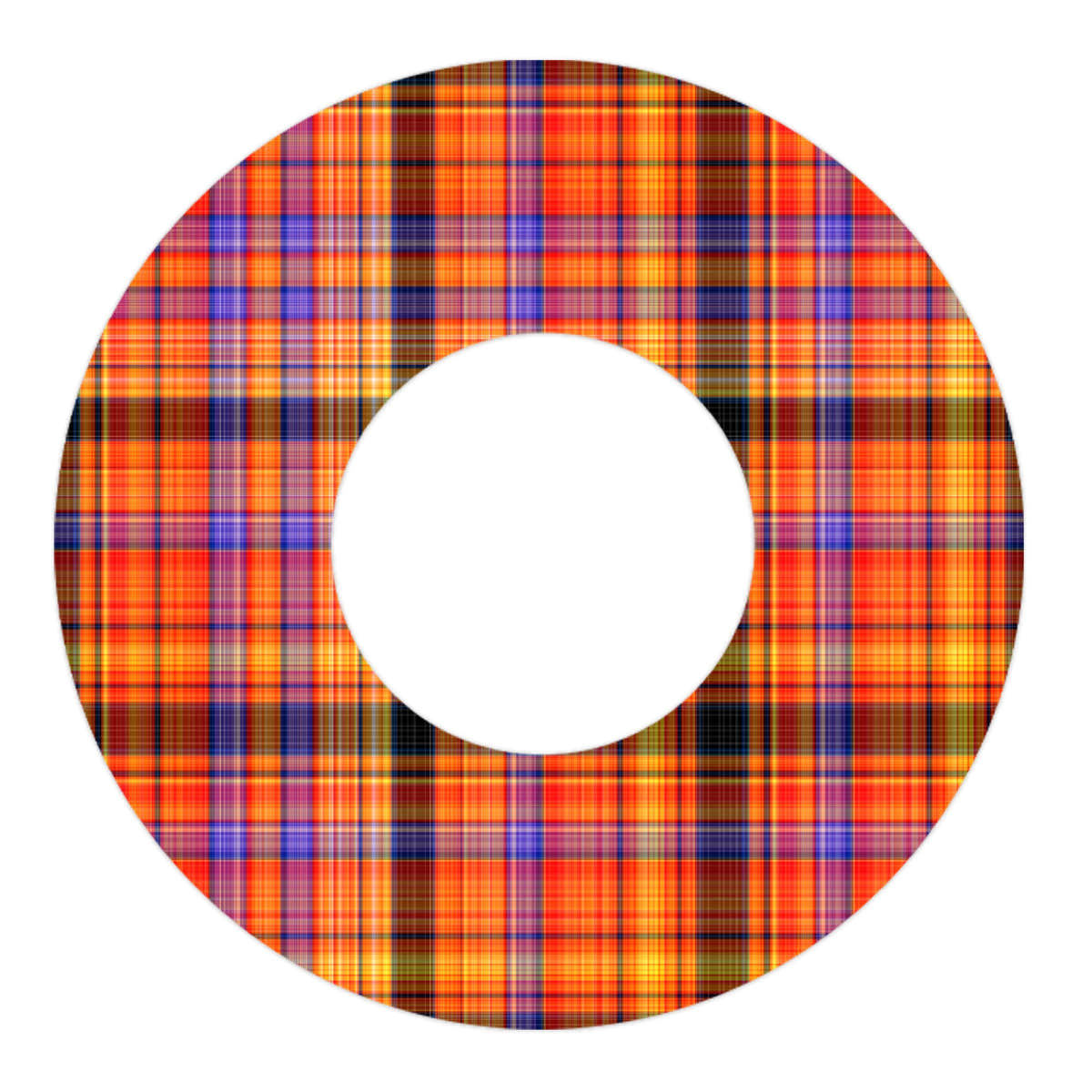 Pumpkin Plaid Freestyle Libre 2 Patch Tape - Pump Peelz