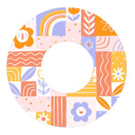 Wildflower Doodle Freestyle Libre 2 Patch Tape - Pump Peelz