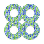 Blue Blooms Freestyle Libre 2 Patch Tape - Pump Peelz