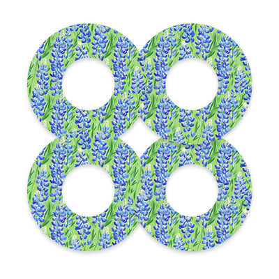 Blue Blooms Freestyle Libre 2 Patch Tape - Pump Peelz