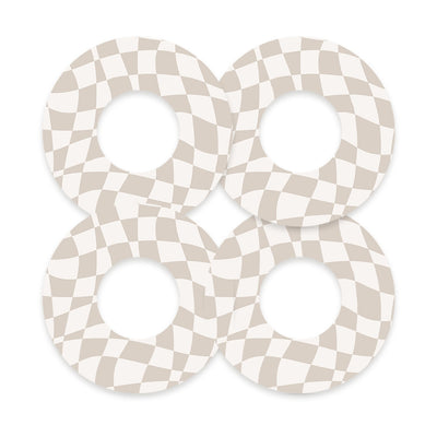 Creamy Check Freestyle Libre 2 Patch Tape - Pump Peelz