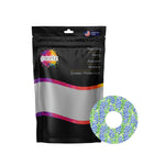 Blue Blooms Patch Tape Designed for the FreeStyle Libre 3 Plus & Lingo