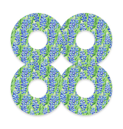 Blue Blooms Patch Tape Designed for the FreeStyle Libre 3 Plus & Lingo