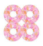 Pink Petals FreeStyle Libre 3 Plus & Lingo  Patch Tape - Pump Peelz