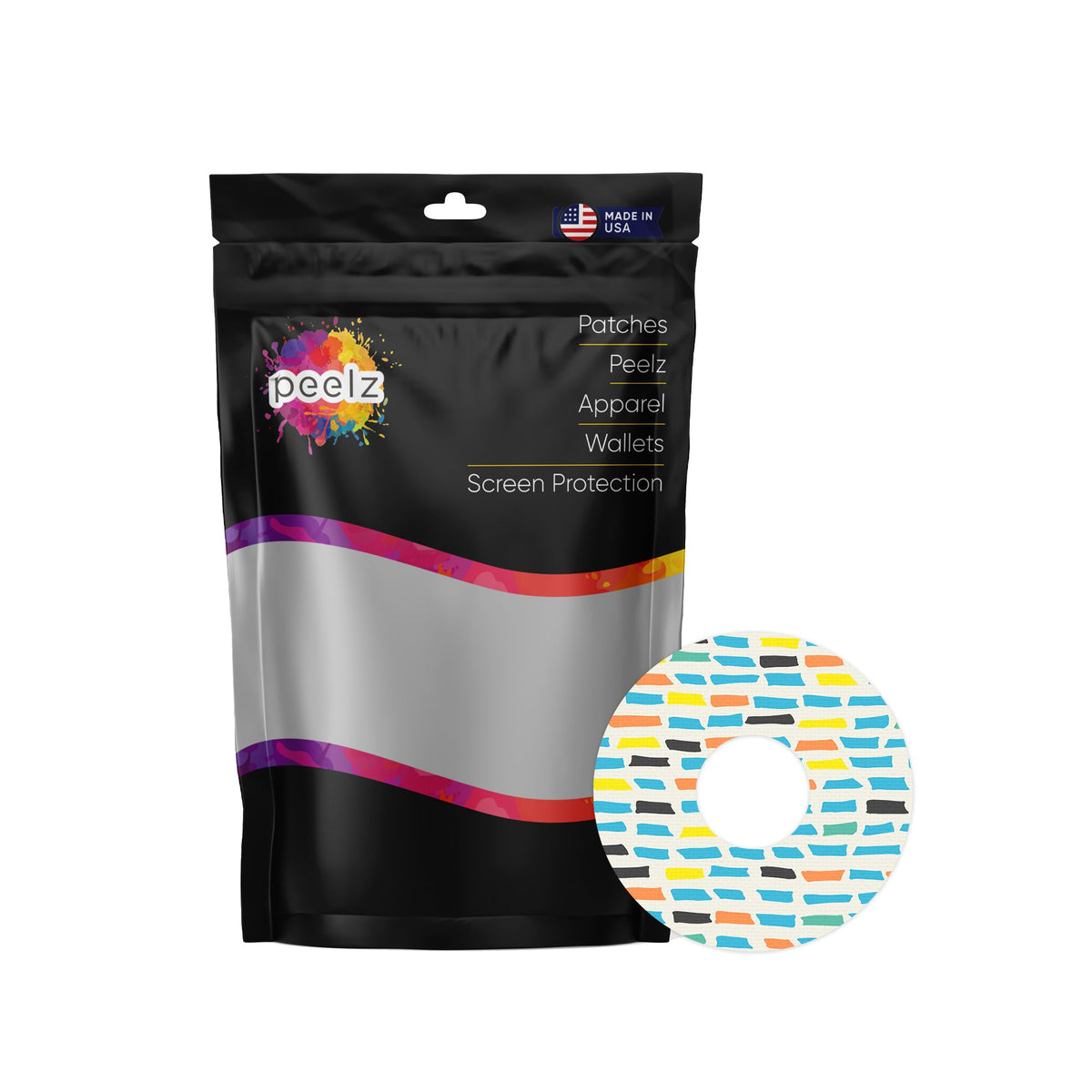 Colorful Sticks FreeStyle Libre 3 Plus & Lingo  Patch Tape - Pump Peelz