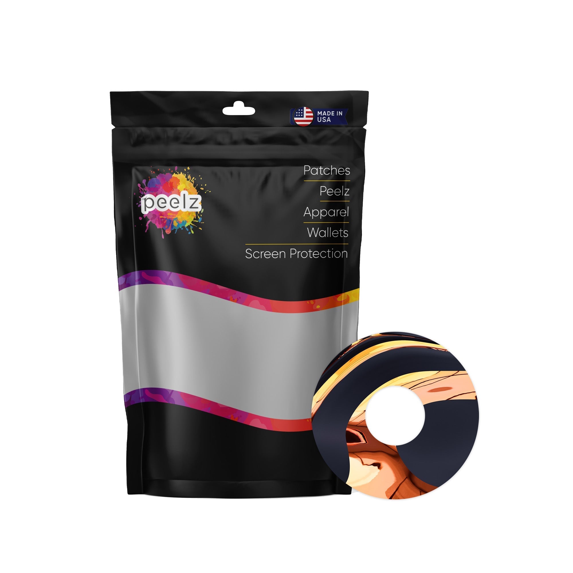 Lava Flow Patch Tape Designed for the FreeStyle Libre 3 Plus & Lingo