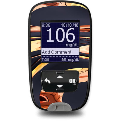 Lava Flow Sticker for the Accu-Chek Guide Glucometer