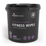 Wipex 400ct Natural Gym Wipes for Fitness Equipment | Portable Dispensing Bucket or Refill | Plant-Based