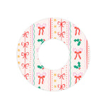 Holly Jolly Ribbon Freestyle Libre 2 Patch Tape - Pump Peelz