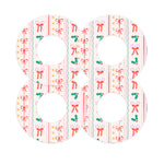 Holly Jolly Ribbon Freestyle Libre 2 Patch Tape - Pump Peelz