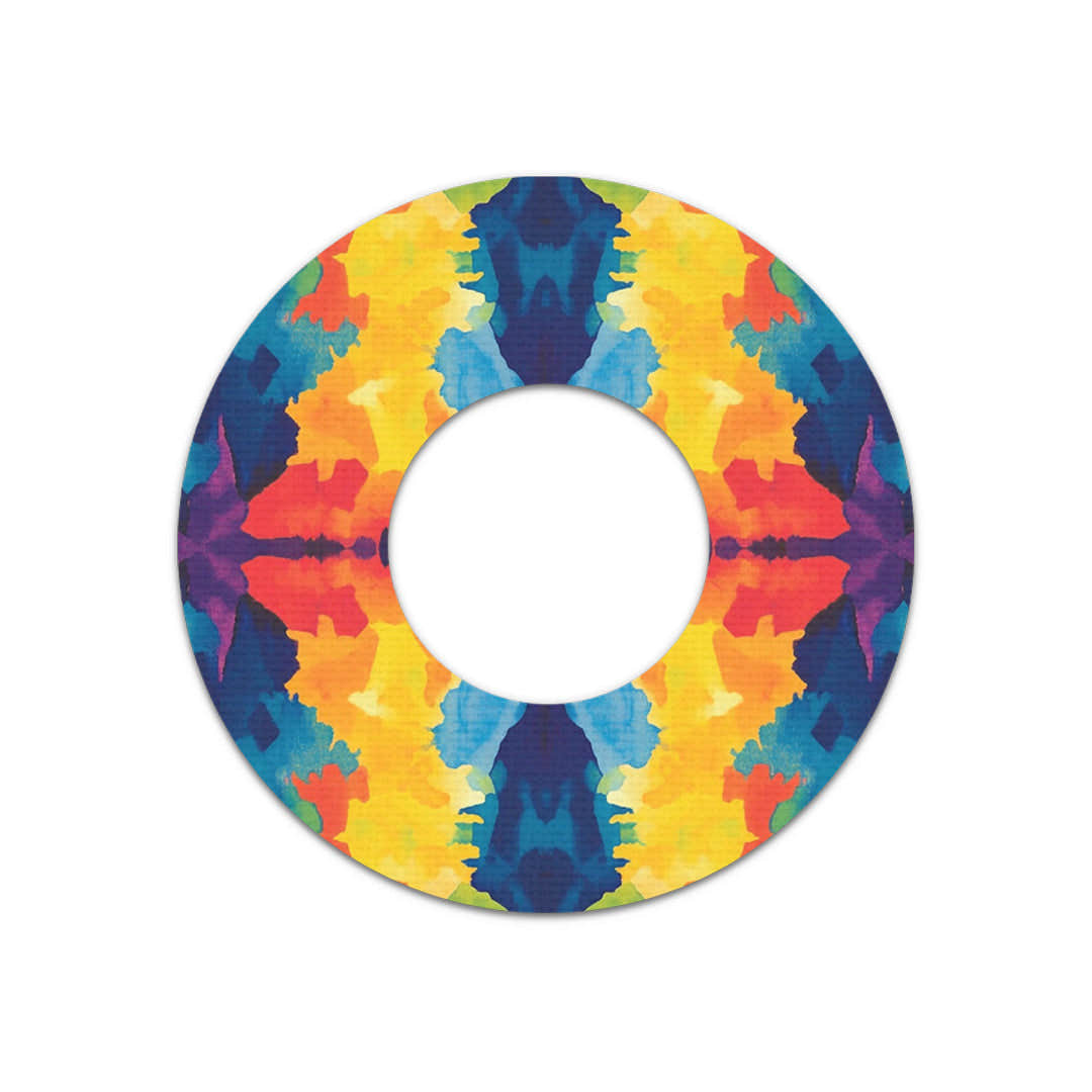 Bright Tie Dye Freestyle Libre 2 Patch Tape - Pump Peelz