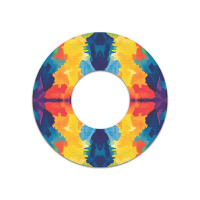 Bright Tie Dye Freestyle Libre 2 Patch Tape - Pump Peelz